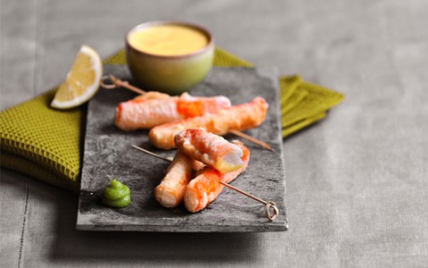 Tempura originale de surimi au lemon curd salé