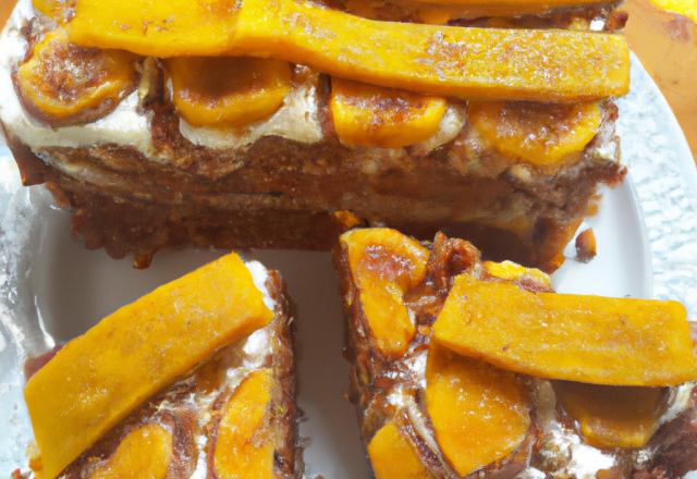 Gâteau mangue banane