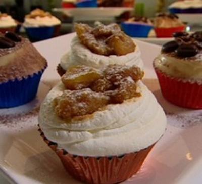 Cupcakes ananas flambé