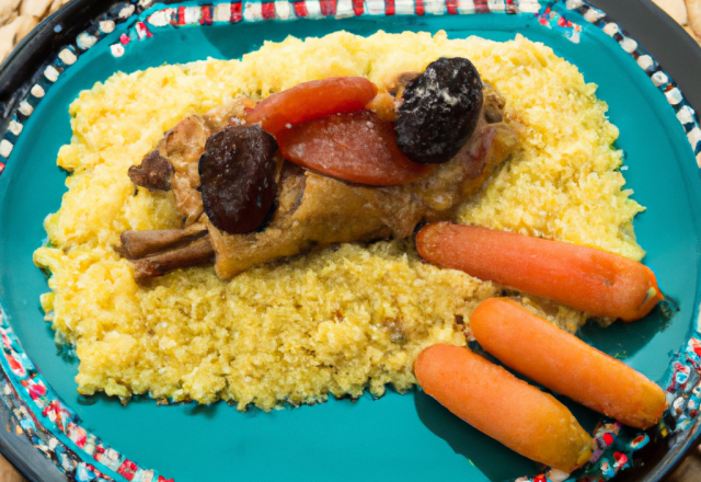 Couscous de lapin aux pruneaux