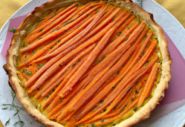 Tarte aux carottes à l'emmental