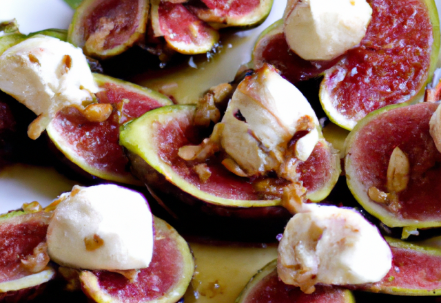 Figues à la  mozzarella