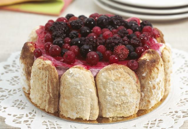 Charlotte aux fruits rouges maison fromage blanc et mascarpone