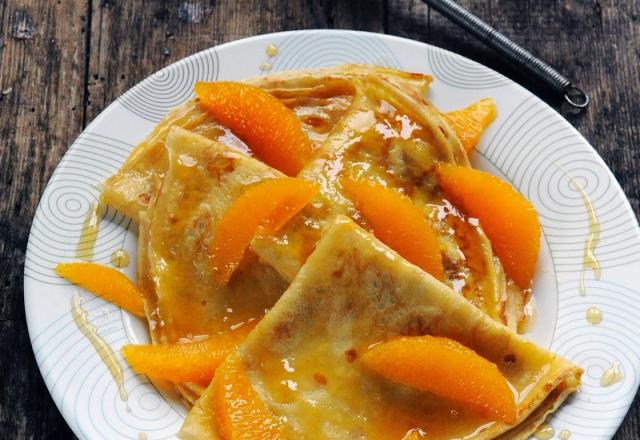 Crêpes comme Suzette à la confiture d'oranges amères Bonne Maman