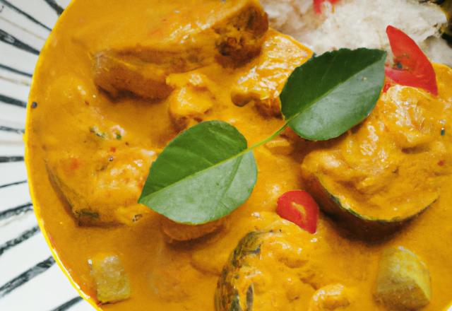 Curry coco de poisson