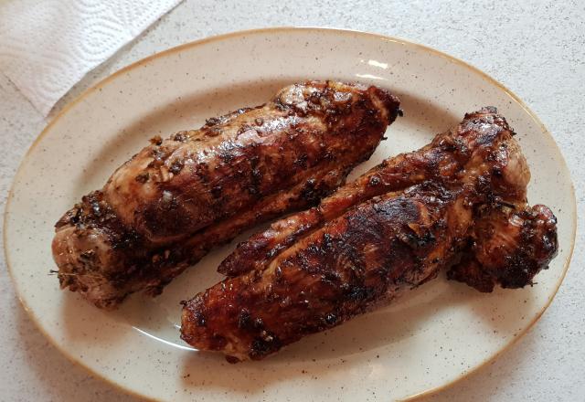 Filet mignon de porc au barbecue et sa marinade