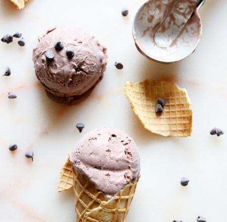 Glace au chocolat (sans sorbetière)