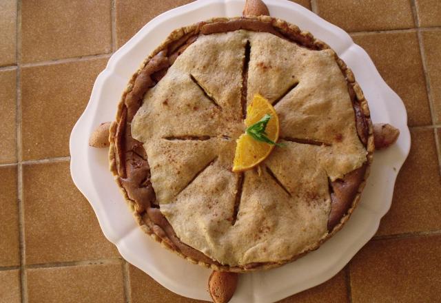 Tarte aux pommes maison à la frangipane