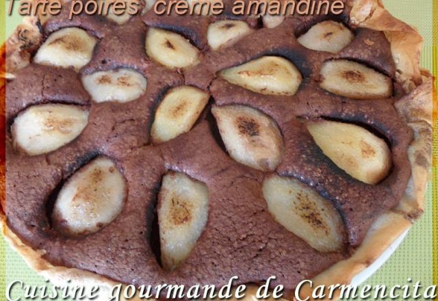 Tarte aux poires crème amandine