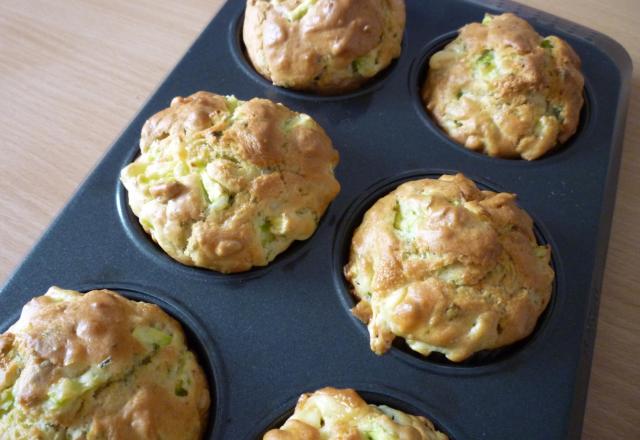 Muffins bleu d'Auvergne courgette