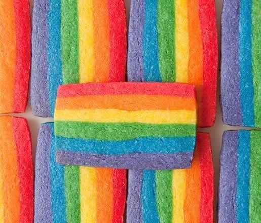 Rainbow biscuit