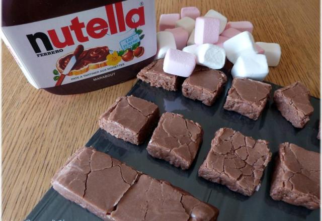 Fudge marshmallows et Nutella...