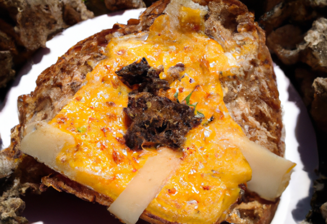 Tartine des volcans à la Fourme d'Ambert