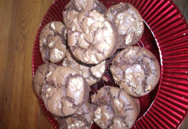 Muffins au chocolat noir et aux noix