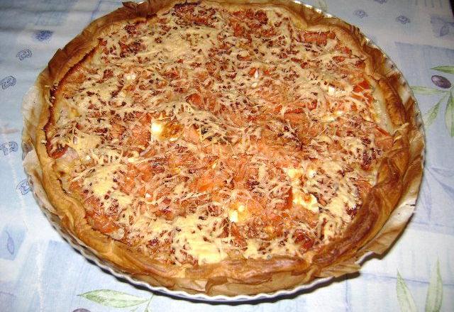 Tarte au thon et au crabe