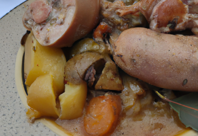 Fricassée de foies de volaille, andouille et rattes