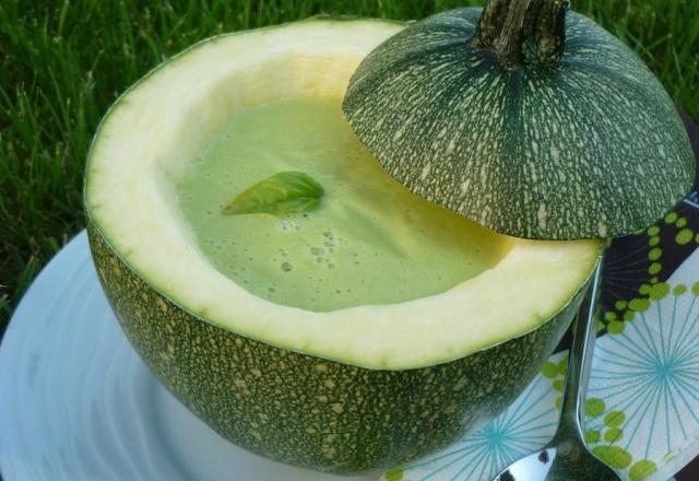 Velouté de courgettes et Carré Frais