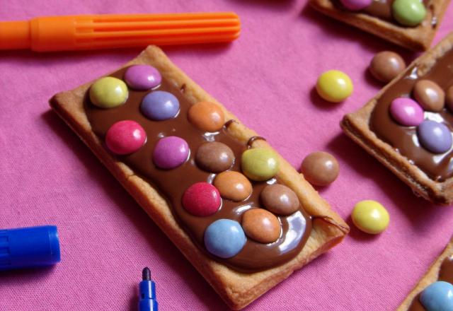 Barres chocolatées aux Smarties