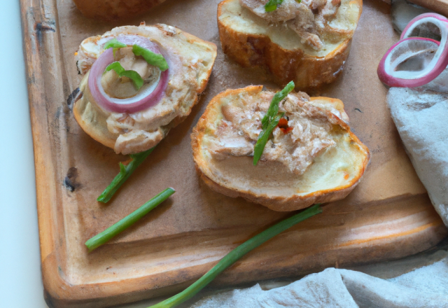 Toast à la rillette de poisson