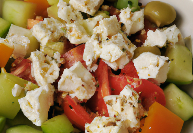 Salade de fromage Grecque