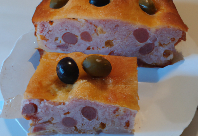 Cake jambon et olives