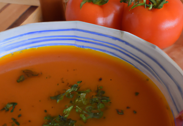 Soupe potiron-tomate