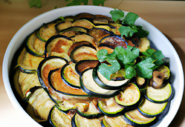 Flans aux courgettes et aubergines