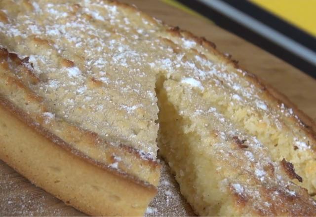 Tarte vanillée à la noix de coco et crème fraîche