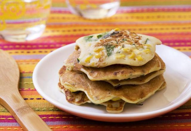 Pancakes maïs courgette