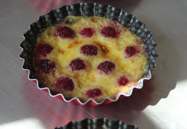 Sabayon de framboise gratiné