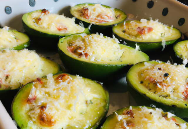 Avocats gratinés à la fourme