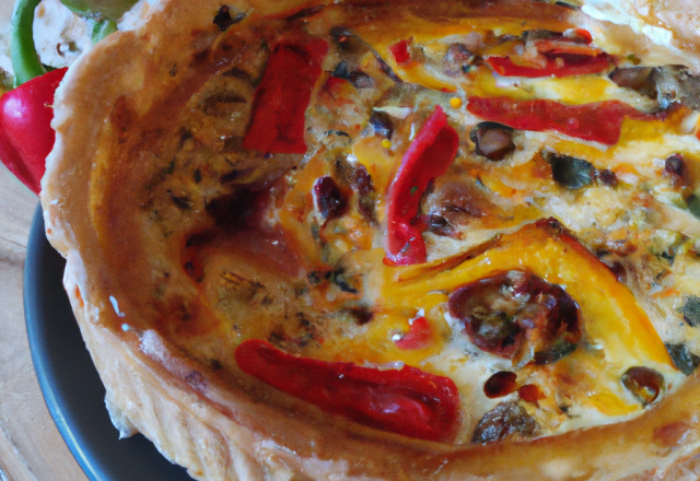 Quiche aux poivrons facile