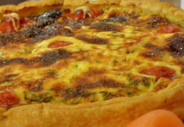 Quiche de saumon au St Môret