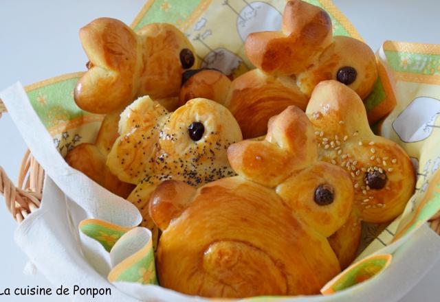 Brioche lapinou de Pâques