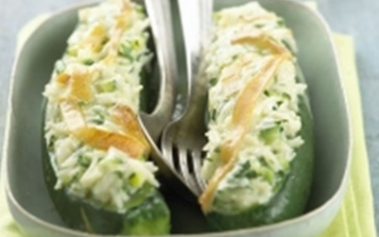 Courgettes farcies au Reblochon de Savoie