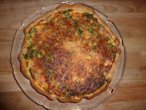 Tarte épinard et duo de saumon