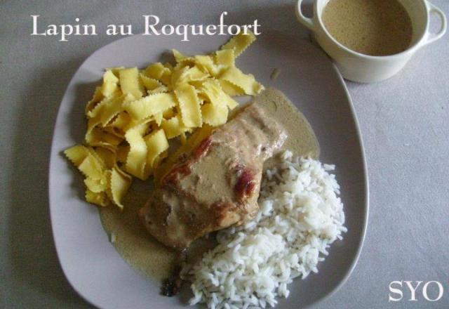 Lapin à la crème de Roquefort