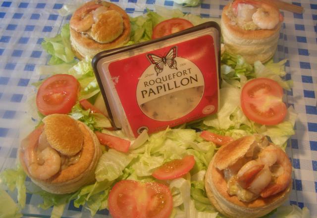 Vol- au- vent au roquefort Pâpillon