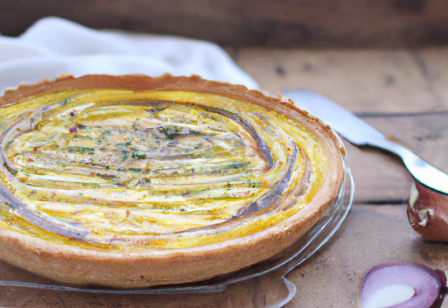 Tarte légère aux courgettes et fromage blanc