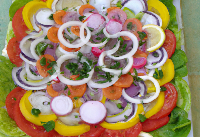 Carpaccio de légumes frais