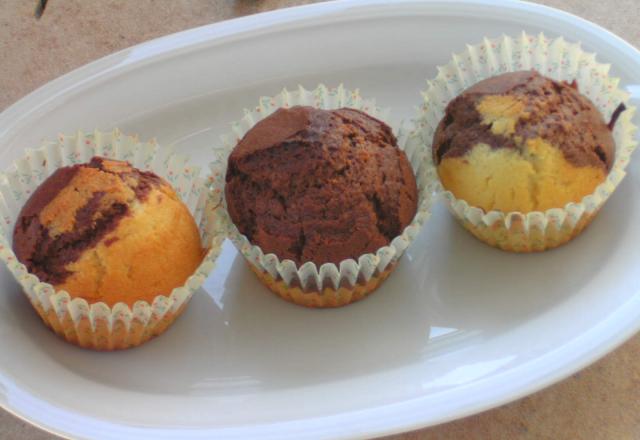 Muffins bicolores