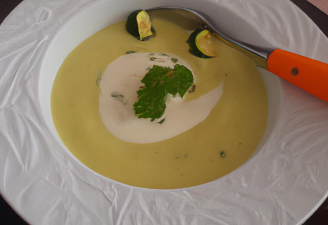 Velouté de courgettes au fromage