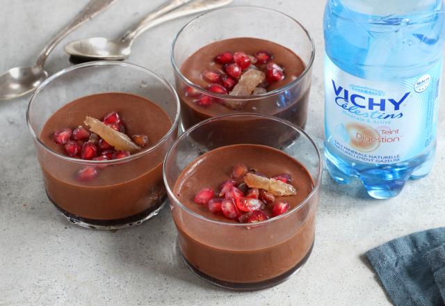 Mousse à l'eau au chocolat et aux marrons