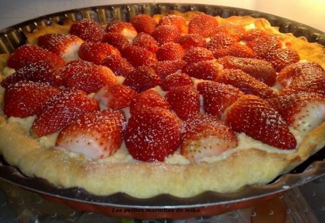 Simple tarte aux fraises