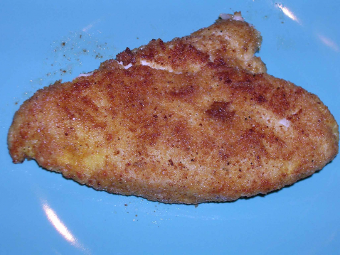 Escalope de poulet panée