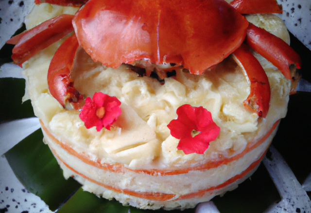 Cake au crabe et cœurs de palmier