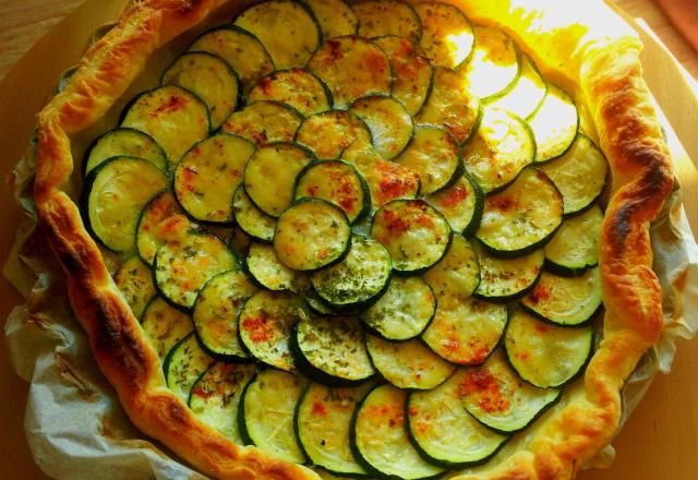 Tarte à la courgette et au chèvre facile