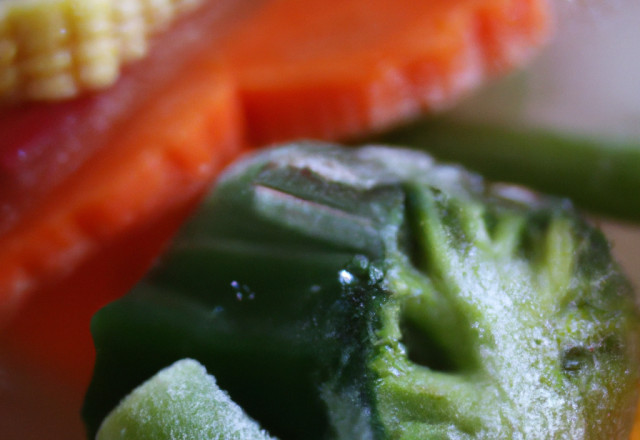 Bicolore de légumes en gelée