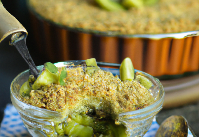 Crumble d'hiver aux kiwis