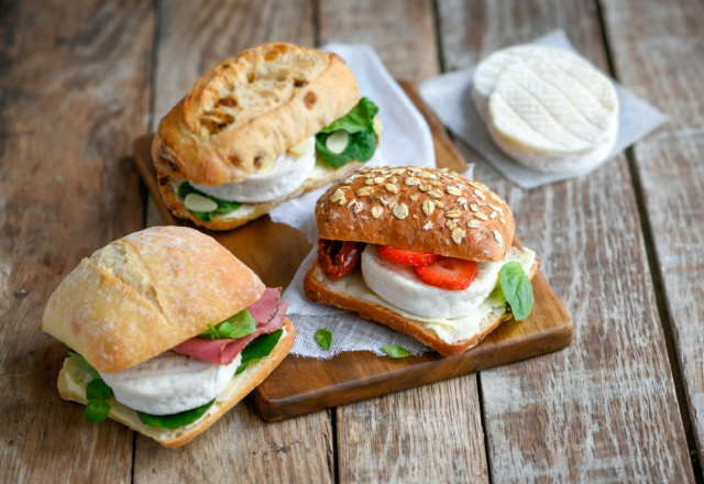 Mini sandwichs au Cabécou du Périgord